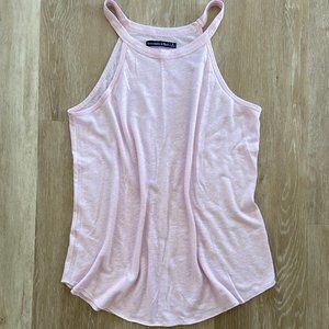 Abercrombie & Fitch, A&F, Lightweight High Neck Tank Top, Light Pink, NWOT